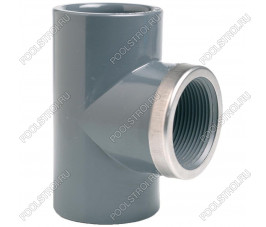 Тройник 90° c металлическим кольцом EFFAST d63x2