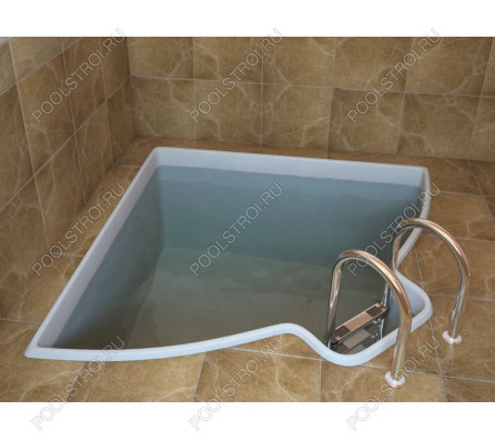 Композитный бассейн Купель угловая ECOLINE (2.1х1.9х1.5м)